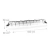 Filet tunnel pour plantes Relaxdays, 5 m, filet de Voir les images du produit 4