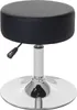 A black, adjustable height stool with a chrome base. Náhľad obrázku produktu