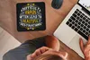 MuchoWow® Mauspad Mousepad Motivation - Retro - Zitat 20x20 Produktbild-Vorschau 3