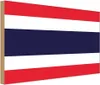 vianmo Holzschild 30x40 cm Thailands Thailand Flagge Fahne Produktbild-Vorschau 1