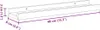 vidaXL Baguettes à tableaux 2 pcs. Blanc 40x9x3 cm MDF Voir les images du produit 8