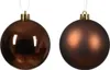 Weihnachtskugeln Kunststoff 8cm 6 Stück - Espressobraun Produktbild-Vorschau 2