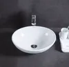 Owalna ceramiczna umywalka z przelewem owalna biała do Podgląd zdjęcia produktu 4