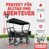 ONBEST Bollerwagen | faltbar | mit Dach | mit Regenschutz | Produktbild-Vorschau 3