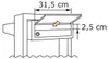 Briefkastenanlage Stairs for Four in Grau Metallic mit Produktbild-Vorschau 5