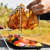 Edelstahl Hähnchenkeulenhalter Grillständer für 14 Produktbild-Vorschau 2