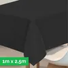 Tischdecke aus stoffähnlichem Vlies, 1m x 2,50m Schwarz,  Produktbild-Vorschau 1