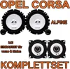 Alpine SXE Komplettset für vorne & hinten für Opel Corsa D Produktbild-Vorschau 1