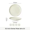 Teller set 4er Ø21,8 cm Keramik Essteller Kuchenteller Produktbild-Vorschau 2