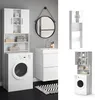 Vicco Waschmaschinenschrank Luis, 190 x 64 cm, Weiß Produktbild-Vorschau 2