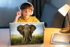 MuchoWow® Laptop Aufkleber Sticker Cover Elefant - Tiere - Produktbild-Vorschau 3