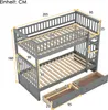 OKWISH Lit Superposé Enfant 90×200 cm avec 2 Tiroirs de Voir les images du produit 4