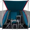 Tente familiale NILS Camp NC6431 Highland IV bleu/gris Voir les images du produit 14