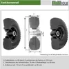 Sackkarrenrad 260x85 mm 3.00-4 Bollerwagenrad, Luftrad, Produktbild-Vorschau 5