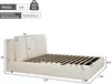 Flieks Lit hydraulique rembourré 180x200cm avec espace de Voir les images du produit 4