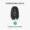 kwmobile Autoschlüssel Hülle kompatibel mit Peugeot Citroen Produktbild-Vorschau 2