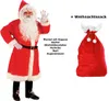 Luxus Weihnachtmann Mantel mit Perücke, Bart, ...M/L - Set Produktbild-Vorschau 1