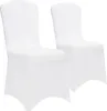 2x Housses de chaise élastiques blanc Noël mariages Voir les images du produit 1