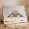 Homestyle4u Kinderbett 90x200 Hausbett mit Bettkasten mit Produktbild-Vorschau 9