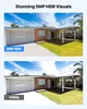 Comparison of a house exterior captured with 5MP HDR and 1080p resolution. Produktbild-Vorschau