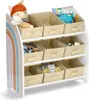 Kinderregal mit Boxen aus Textil RAINBOW, MDF Produktbild-Vorschau 2