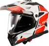 LS2 MX702 Pioneer II Hill Motocross Helm, weiß/rot, L Produktbild-Vorschau 2