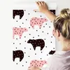 10m VLIES TAPETE Rolle Kinderzimmer Schwarze Bären Sterne Produktbild-Vorschau 4