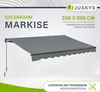 Markíza 300494, so sklopným ramenom, s kľukou, na terasu a Náhľad obrázku produktu 7