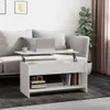 vidaXL Stolik kawowy biały wysoki połysk 102x50x52,5 cm Podgląd zdjęcia produktu 2
