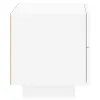 Comodino vidaXL con luci a LED, bianco, 70x36x40,5 cm Anteprima dell’immagine prodotto 11