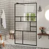 A modern bathroom with a glass shower screen. Produktbild-Vorschau
