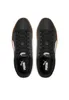 A top-down view of a pair of black Puma sneakers. Produktbild-Vorschau