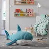 Grand Requin En Peluche 60 Cm Bleu Foncé Voir les images du produit 12