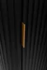 A close-up shot of a black cabinet with a gold handle. Produktbild-Vorschau