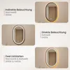 LED Badspiegel Oval 60 x 90 cm Wandspiegel mit Beleuchtung Produktbild-Vorschau 4