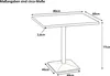 Bistrotisch Baumkante massiv 80 x 60 cm Akazie natur Produktbild-Vorschau 9