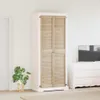 vidaXL Porta armadio 2 pz Naturale 201 x 2,1 x 39,5 cm Anteprima dell’immagine prodotto 2