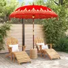 vidaXL Balijský slunečník červený 215 x 215 x 260 cm Náhled obrázku produktu 2