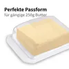 Dekorative Butterdose - Transparent mit Deckel - Produktbild-Vorschau 2