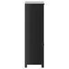 Badschrank BERG Schwarz 69,5x34x110 cm Massivholz Kiefer Produktbild-Vorschau 5