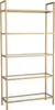 Skye Decor, K101, Bücherregale, Gold, Glas, 80 x 165 x 30 Produktbild-Vorschau 5