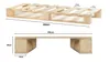 Lermowood Palettenbett 80 x 200 cm Natur Holzbett Produktbild-Vorschau 3