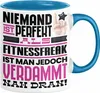 Fitnessfreak Geschenk Tasse Lustige Geschenkidee für Produktbild-Vorschau 1