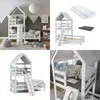 Vitalispa Hausbett Teddy, 90x200 cm mit 2 Matratzen, Weiß Produktbild-Vorschau 8