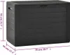 vidaXL Coffre de jardin anthracite 78x44x55 cm Voir les images du produit 15