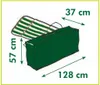 Prírodný ochranný poťah na vonkajší vankúš 128x57x37 cm Náhľad obrázku produktu 3