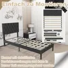 UISEBRT Lit plateforme en cuir 90 x 200 cm, tête de lit Voir les images du produit 6
