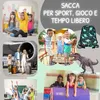 HECKBO Sacca sportiva per bambini con motivo dinosauri | Anteprima dell’immagine prodotto 8