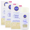 3x NIVEA SUN Triple Protect LSF50+ tägliche Sonnenpflege Produktbild-Vorschau 1