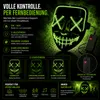 LED Horror Maske grün – inspiriert von Purge – mit 3 Produktbild-Vorschau 8
